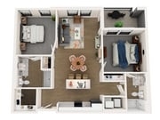 Apartment Home A Floorplan View