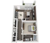 Fountains Matthews - E1 - 1 Beds - 1 Baths - 672 Sq. ft.
