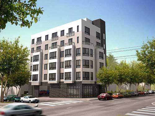 Building Exterior Rendering - 12 S 43rd St Apartments