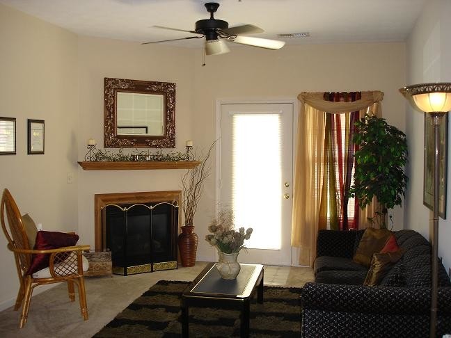 "Model" Living Room - Whittier Woods