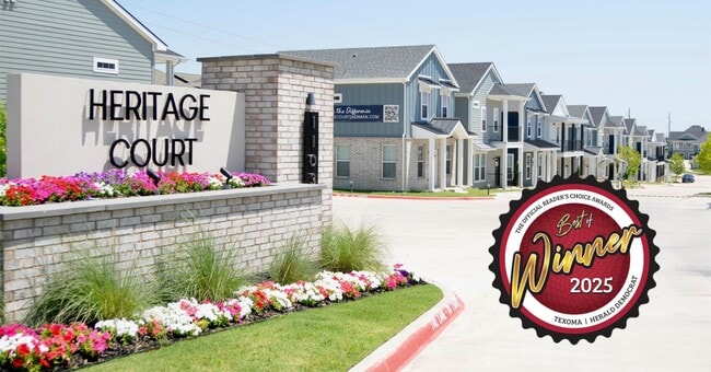 Voted Best of Texoma 2025 - Heritage Court Luxury Townhomes