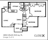 2BR/1BA