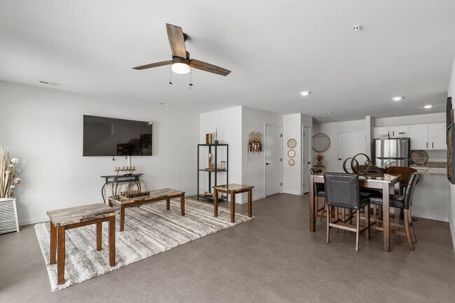 Living Room Area in 3-Bed Unit