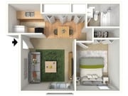 One Bedroom | Creekwood Apartments | Apartments in Green Bay, WI