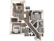 B6 2 Bedroom, 2 Bathroom