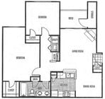 2BR/1BA