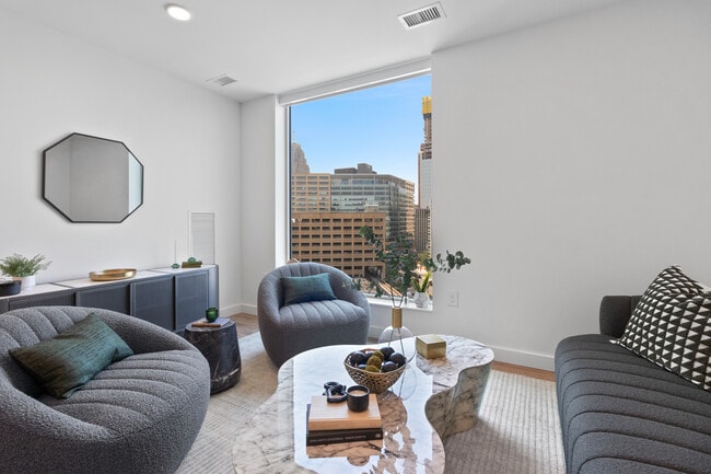 1BR, 1BA - 707SF Living Room