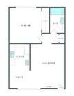 One Bedroom, One Bathroom 515 SF