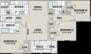 3BR/2BA