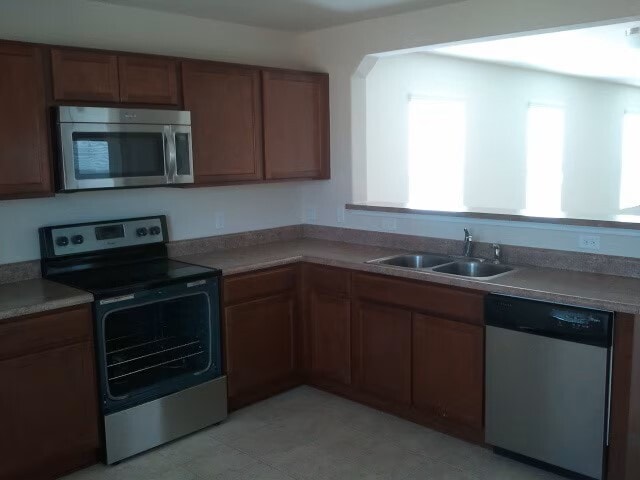 Kitchen view into Living Room