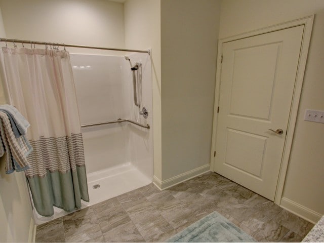 Walk in shower