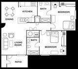 2BR/2BA