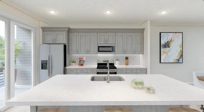 Virtual entry photo, island, cabinets - 13735 Del Corso Way