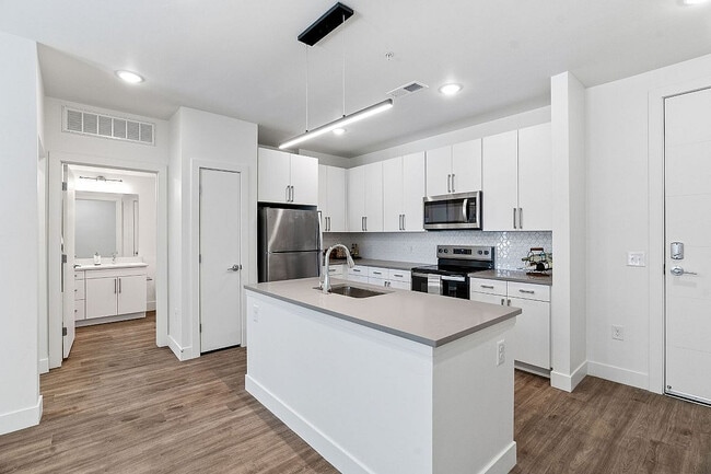 1 Bedroom Apartment Kitchen at The Richmond Apartments Millcreek Utah