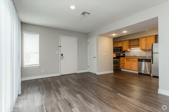 STUDIO 1BA - 512SF Living Area & Kitchen