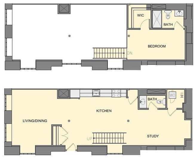 1 Bed 1 Bath 1071 SF - Cable Mills