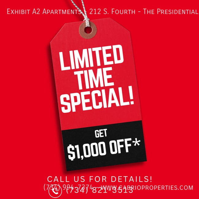 Photo - Exhibit A2 Apartments - 212 S. Fourth -The Presidential - 2 Bed/2 Bath Unit The Presidential - 2 Bed/2 Bath