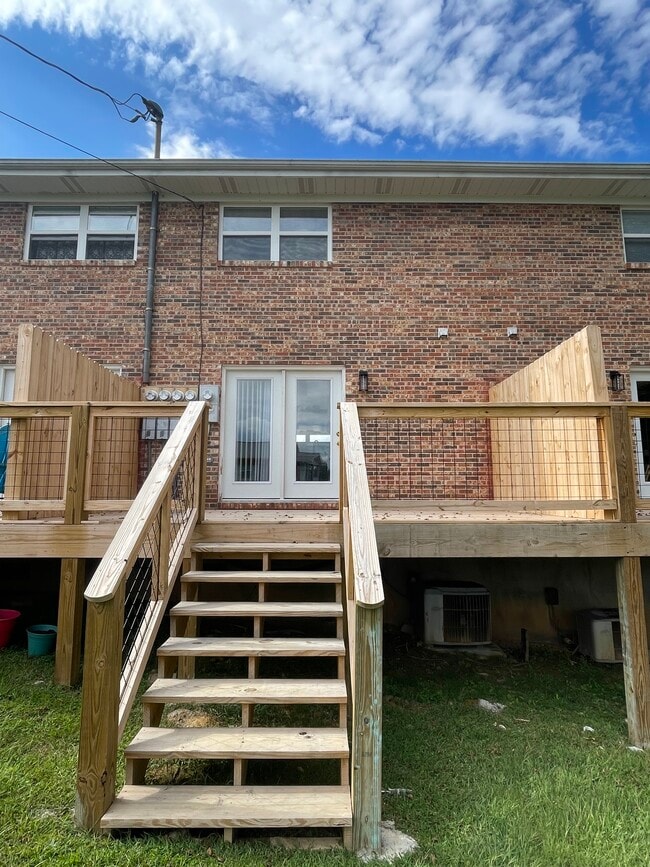 Private Rear Deck with Mountain View - 101 W Barton Ridge Rd Unit 2