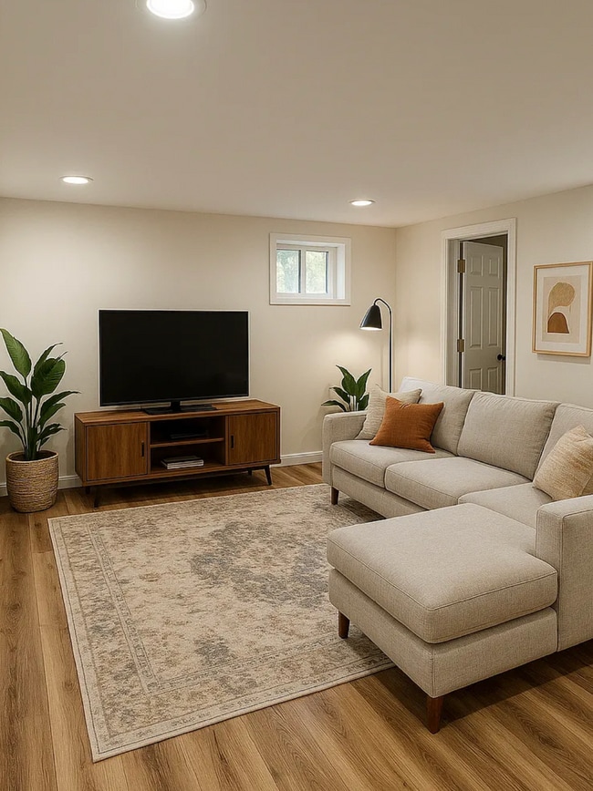 Staged Living Room - 2615 13th Rd S Unit Basement