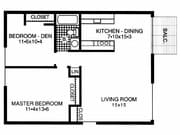 2BR/1BA