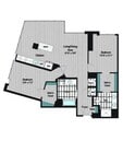 Plano de planta tipo A M2 2B-5b