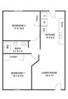 Standard 2 BR Floorplan