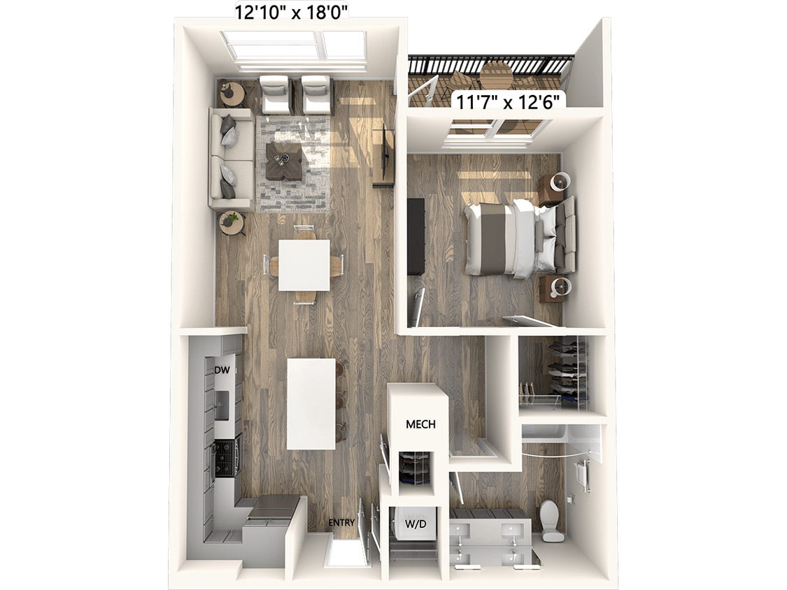 Floor Plan - AM19-791sf-Apt320-720