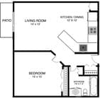 1BR/1BA