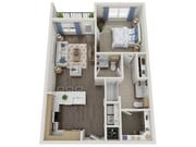Floor plans are artist’s rendering. All dimensions are approximate. Actual product and specifications may vary in dimension or detail. Not all features are available in every apartment. Prices and availability are subject to change.