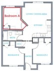 Bedroom A available to lease