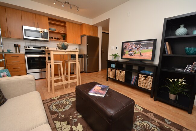 Eastside 101, 1 bedroom, Open - Kitchen and Living.JPG - Eastside 101