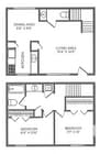 Two Bedroom One and Half Bath The Avery