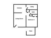The Frederick - 1 bedroom, 1 bath