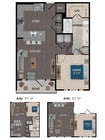 A4b-1x1 floor plan 1414 Texas Downtown