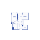 A16 floor plan Watermark at Buzzard Point