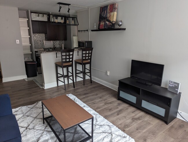 Fully Furnished Living Room - 2101 Chestnut St Condo Unit 304