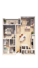 Inkwell Watters Creek - A1E Floor Plan