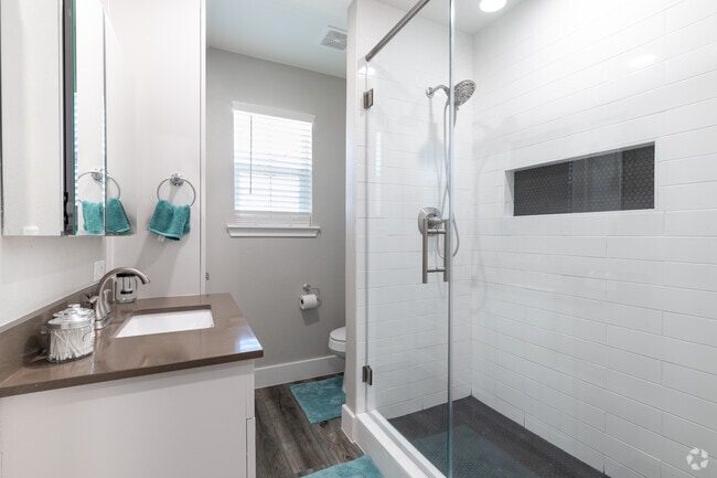 1 BR, 1 BA - 750SF Bathroom - Abode Living at 8th Avenue North