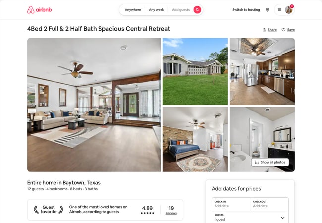 Airbnb highly rated - 5111 Ashwood Dr Unidad Main House