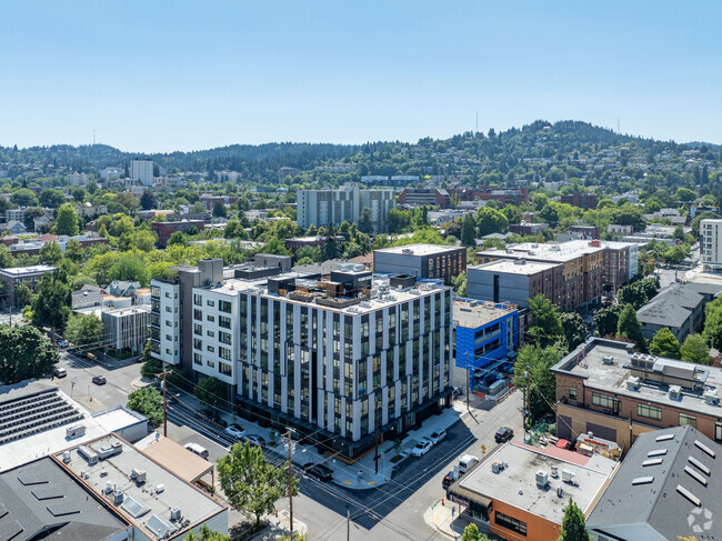 Aerial View of MERX in Slabtown, Portland - MERX Slabtown Rental