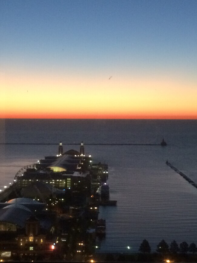 Sunrise view - 474 N Lake Shore Dr Condo Unit 3806
