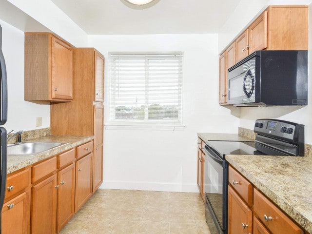 Sample Kitchen - City View Apartments