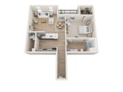 A1-U(G) floor plan Reserve at Lake Jackson