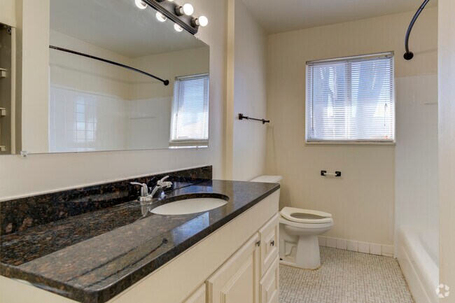 1BR-1BA-700SF - Bathroom - Rivershell Lansing Apartments