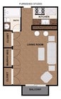 Studio- 0BR/1BA