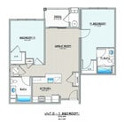 Explore this elegant two-bedroom apartment designed for optimal comfort and style.