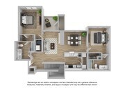2 Bedroom | 2 Bath | 1164 SF