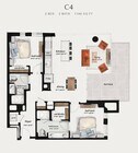 C4 | 2 Bed 2 Bath 1,166 square feet