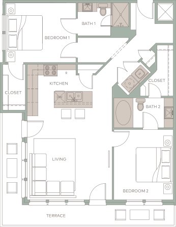 Floor Plan - THE CLEAR FORK D- B1