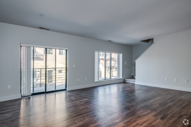 2BR, 2BA - 1,412SF - Living Room - Jefferson Block Apartments